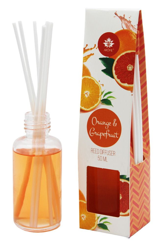Arôme Difuzér s tyčinkami 50 ml Pomaranč a grapefruit